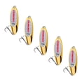 thumbnail image 2 of 5 cucharas de pesca, señuelos de pesca de lanzamiento largo con anzuelos, cebos para lubina de agua dulce Oro 14g, 2 of 9