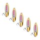 thumbnail image 2 of 5 cucharas de pesca, señuelos de pesca para lances a gran distancia con anzuelos para jigging Oro 14g, 2 of 9