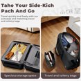thumbnail image 6 of Gynky Luggage Sets 3 Piece with Duffel Bag 20 in Carry on Luggage Set Hardshell ABS Suitcase with 360° Spinner Wheels for Women Men, Black, 6 of 7