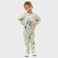 thumbnail image 2 of Conjunto de ropa Bluey, sudadera y pantalones para niños de 7 años, color verde, 2 of 8