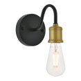 thumbnail image 1 of Aplique de Pared Living District Serif Latón Negro 110V, 1 of 3