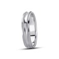 thumbnail image 3 of Alliance de Mariage pour Homme 5 mm Polie Brillante en Or Blanc 10 K, 3 of 3