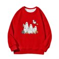 thumbnail image 4 of XXWXYD Sweatshirt Kids Halloween Graphic Print Long Sleeve Zip Up Hooded Cute Casual Fall Fleece Printed Striped Autumn Fashion for Teen Boys Girls Oversized Crewneck Pullover, 4 of 4