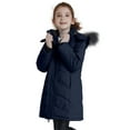 thumbnail image 3 of ZSHOW Girls' Winter Coat Warm Winter Jacket Waterproof Puffer Puffer Coat Dark Blue 8, 3 of 10