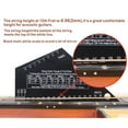 thumbnail image 3 of Mosiee 1Pc String Height Ruler Stainless Steel 10X5Cm Guitar Fret Leveling Rocker Neck Fingerboard Guitar String Gauge Luthier Tool, 3 of 9