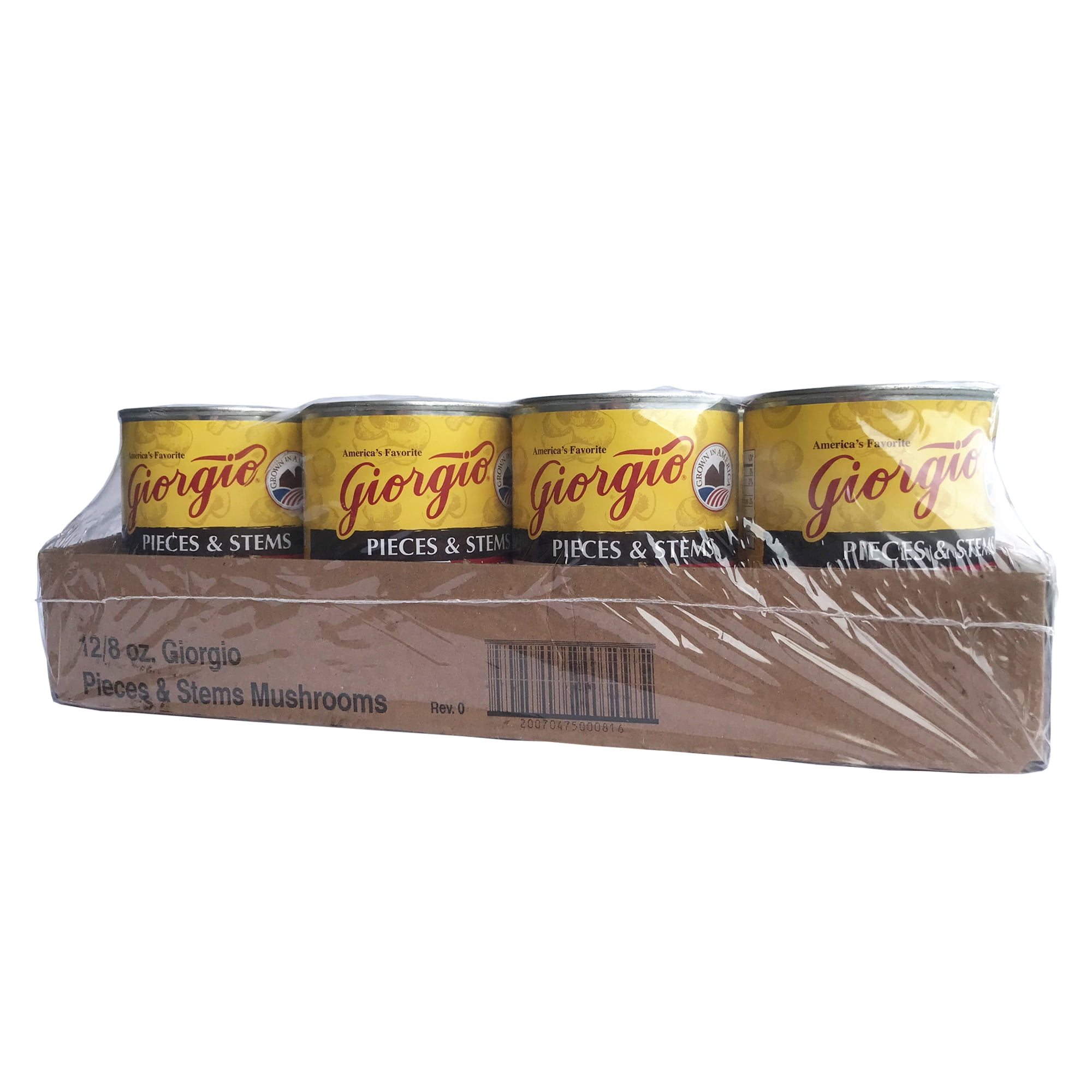(12 Cans) Giorgio Gluten-Free Mushrooms Pieces & Stems, 8 oz