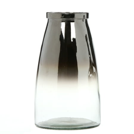 - Elegant Expressions by Hosley 10IN H Ombre Glass Vase, Silver