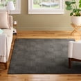 thumbnail image 3 of TOWN & COUNTRY EVERYDAY Stone Geo Curve Soft Felt Everwash®, Machine Washable Area Rug with Non-Slip Backing, Geometric Rug, Charcoal Grey, 4'11"x6'10", 3 of 11