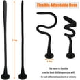 thumbnail image 4 of Washer Door Prop and Stopper for Front Load Washing Machine, Removable Washer Door Holder with 43mm Magnet Base, Flexible Washer Door Stopper Keep Washer Door Open to Prevent Odors - Black, 4 of 7