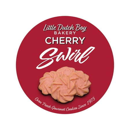 Little Dutch Boy Bakery Cherry Swirl Baked Gourmet Cookie Tin 28 oz Approx. 60 Count Little Dutch Boy Bakery Cherry Swirl Baked Gourmet Cookie Tin 28 oz Approx. 60 Count