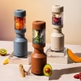 thumbnail image 4 of The Beast Mini Blender Plus | Mini Countertop Kitchen Blender | Blend Smoothies And Shakes, Dressings, Sauces, Dips | Extra Vessels, Straw Cap And Straws Included | 600W (Terra), 4 of 5