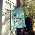 thumbnail image 2 of Carolines Treasures BB8135CHF English Spot Rabbit Blue Check Canvas House Flag, 2 of 4