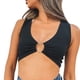 thumbnail image 1 of Chaleco pequeño con escote en V y cintura expuesta para mujer, novedad de verano, 1 of 5