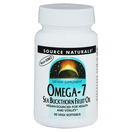 Source Naturals - Omega-7 Sea Buckthorn Fruit Oil - 30 Vegetarian