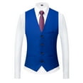 thumbnail image 5 of sususu Mens Blazers Slim Fit,Business Casual for Men,Three Piece formal Suit Set Elegant Business Wedding Attire With Tailored Jacket Trousers Vest, 5 of 7
