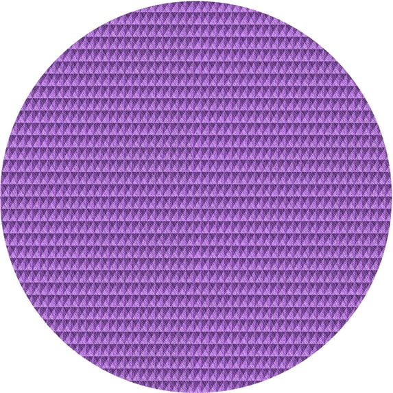 Ahgly Company Machine Washable Indoor Round Transitional Heliotrope Purple Area Rugs, 8' Round