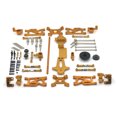 thumbnail image 2 of Vogacara 1/14, Control remoto, brazos oscilantes para coche, tazas de dirección, conjunto de eje CVD, reemplazo de accesorios para WLtoys 144001 144010 Kits de construcción modelo Oro Vogacara FN010562-01, 2 of 6