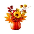 thumbnail image 2 of Halloween Pumpkin Props Fall Maple Leaves Decor Realistic Foam PVC for Thanksgiving Tabletop Kitchen, 2 of 9