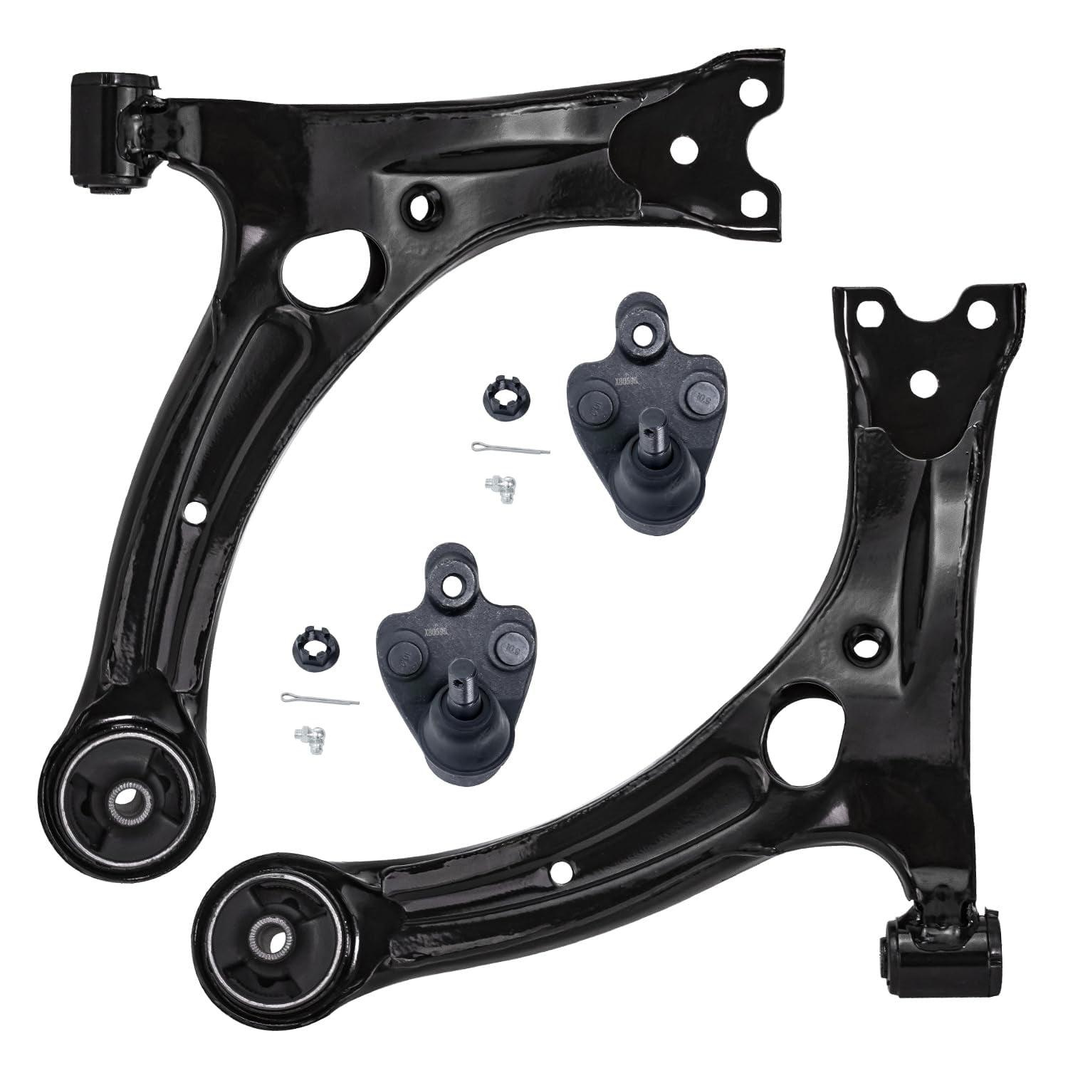 Detroit Axle - 1.8L Front 8pc Suspension Kit for 2009-2013 Toyota Corolla 2011-2013 Matrix, 2 Struts w/Coil Spring 2 Lower Control Arms 2 Lower Ball Joints 2 Sway Bars Replacement