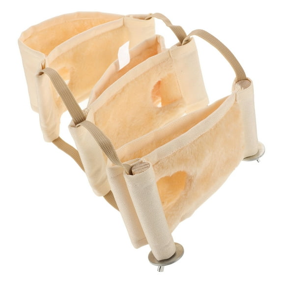 WHAMVOX Hammock Hanging Bed Small Animal Warm Bed House Cage Nest for Hamster Chinchilla Rat Gerbil (Yellow)