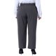 thumbnail image 3 of Conjuntos de trabajo de oficina para mujeres de talla grande Agnes Orinda, pantalones de negocios casuales rectos de cintura alta con bolsillo 2X gris, 3 of 6