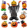 thumbnail image 4 of Globos de Halloween 2024, enorme esqueleto de pie, calabaza, fantasma, árbol, juego de globos de aluminio para Halloween, suministros de decoración para fiestas para niños, 4 of 5