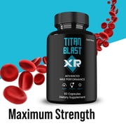 Titan Blast XR Supplemement, High Potency TitanBlast XR Pills, All Natural Formula for Men TitanBlastXR Capsules, 2 Month Supply (2 Pack)