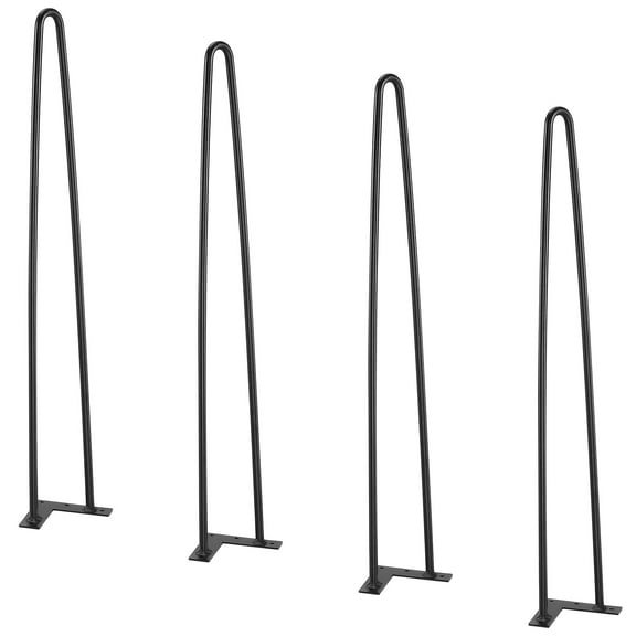 KFFKFF 28" Hairpin Furniture Legs Solid Metal Heavy Duty Dining Table Leg Modern