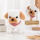 thumbnail image 2 of Electric plush toy puppy simulation wearing apron, running, barking, nodding, wagging tail, children's toy doll, 2 of 5