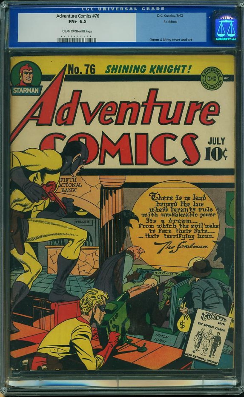 Cover of Adventure Comics #76