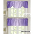 thumbnail image 5 of Fsddascl Purple Ombre Tie Up Valance Curtains for Windows, Kitchen Curtains Window Treatments, Modern Gradient Abstract Art Short Window Shades Valances for Bedroom Bathroom Cafe 42"x18", 5 of 7