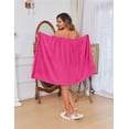 thumbnail image 6 of EKOUAER Women's Towel Wrap Soft Lightweight Shower Wrap Absorbent Spa Body Wrap Bath Robe with Velcro, 6 of 7
