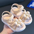 thumbnail image 2 of Jinhomg Girls Sandals Fashion Strappy Everyday Sandals Open Toe Comfy Dress Shoes Soft Beach Flat-Sandals for Toddler Kids Girls for 2-10Y, 2 of 7