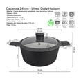 thumbnail image 2 of Olla Cacerola Cocina HUDSON 24cm Aluminio Antiadherente asas, 2 of 7