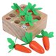 thumbnail image 1 of Juguete Pull Carrot Game LHCER Simulación de madera Juguetes educativos EarlyLearning Baby Matching Game, 1 of 8