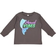 thumbnail image 3 of Inktastic Mermaid Vibes- mermaid tail Girls Long Sleeve Toddler T-Shirt, 3 of 5