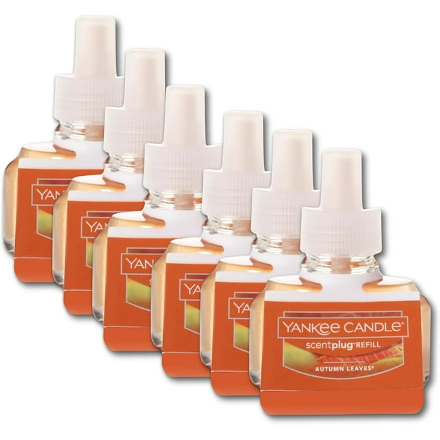 Yankee Candle Recharge de Bougie Parfumée, Feuilles d'Automne, 1 Unité (Lot de 6)