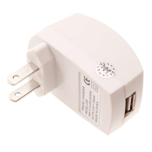 Home Charger for Nokia C200/C100 Phone - USB Power Adapter Wall AC Plug White V1L for Nokia C200/C100 Models
