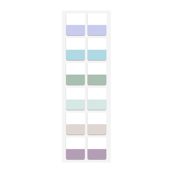 WHEANG Note Autocollante Index Autocollant Étiquette Autocollant Panneau de Classification Étudiant Couleur Signet Papier m Multicolore