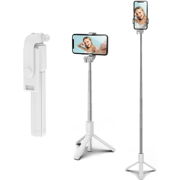 Portable Adjustable Phone Tripod Stand – Lightweight Extendable Selfie Stick with Secure Grip for Smartphones