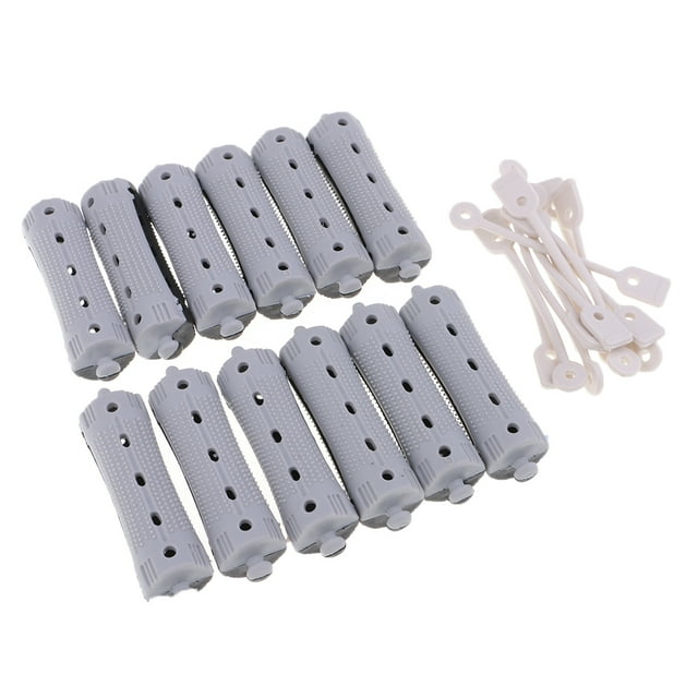 lot de 12 Tiges Permanentes Rouleaux Tiges de Frisage Permanentes Cheveux 7 x 2 cm