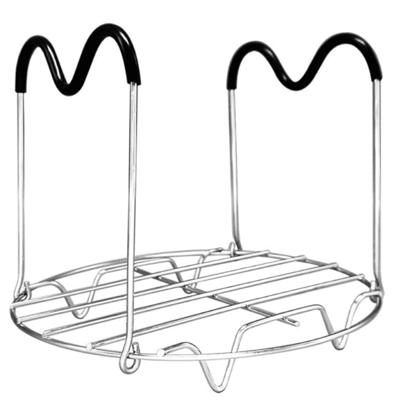 Silicone Handles for Instant Pot 6 Qt 8 Qt, Instant Pot Trivet with Heat Resistant Silicone Handles, Steamer Rack Trivet for Electric Pressure Cookers 6 Qt 8 Qt