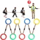 thumbnail image 1 of Juego de 8 cuerdas para caminar para niños pequeños en edad preescolar, cuerda para caminar, manijas para niños, línea colorida de seguridad, cuerda de transición desmontable para la escuela, 1 of 5