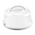 thumbnail image 2 of Caja portátil para guardar pasteles Macarena soporte para pasteles con tapa Redondo blanco, 2 of 8