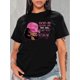 thumbnail image 1 of Women'S Inspirational Quote T-Shirt - Casual Crew Neck Short Sleeve Tee with Pink Hat Graphic, 100% Polyester Knit Fabric, Medium Stretch, 180g/m² - Spring/Summer/Fall Fashion Top, 1 of 7