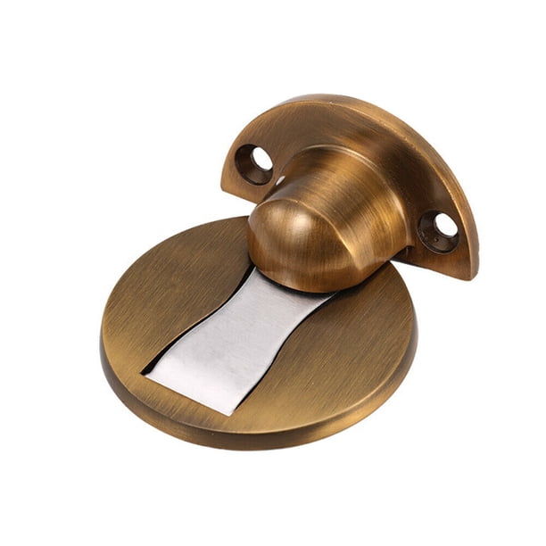 Topes de puerta magnéticos Tope de puerta magnético Sin perforación Seis colores disponibles Soporte de puerta Tope de puerta oculto Herrajes para puertas de muebles (cobre) oso de fresa Hogar