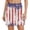 Dark Blue, variant on Women's Independence Day Printed Elastic Waist Pocketed Double Layer Gym Skirt, for Fitness and Celebrations