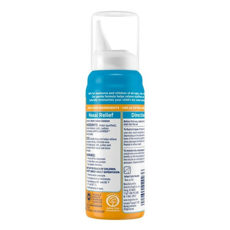 Saline nasal spray for babies sale walmart