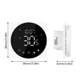 thumbnail image 3 of Lepmerk Smart LCD Touchscreen Thermostat for Electric Heating, 16A Programmable Weekly Timer, Black TP908UHP, Compatible with Underfloor and Boiler Systems, 3 of 6