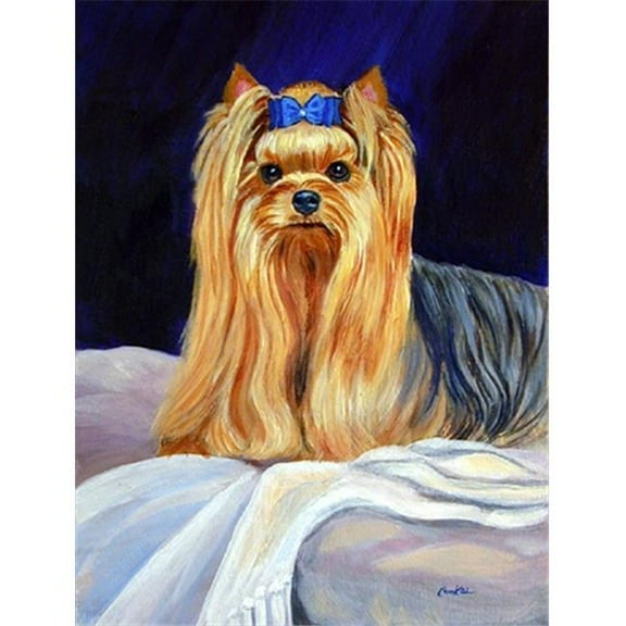 28 x 40 in. Yorkie House Size Canvas Flag